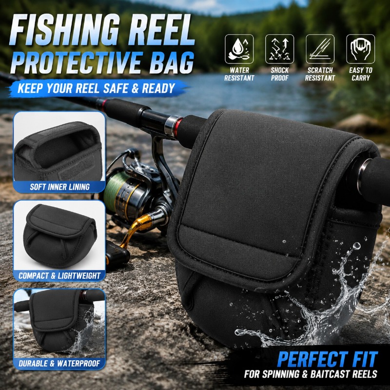 Fishing Line Spool - حقيبة واقية لبكرة الصيد، حافظة لبكرة