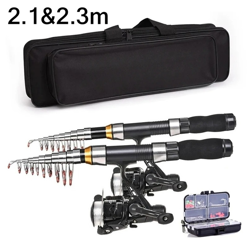 Fishing Line Spool - BRAVMAK 2.1/ 2.3 mTelescopic الصيد رود