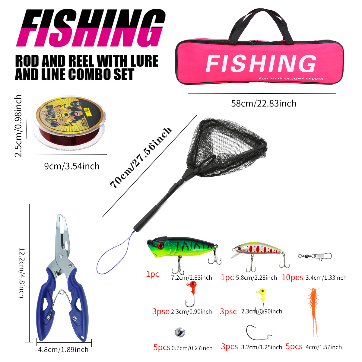 مجموعة صيد كاملة مع صنارة صيد  - مراجعة Fishing Line Spool وسعره