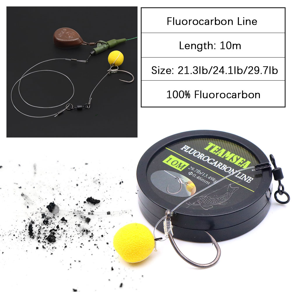 خيط صيد سمك الشبوط بطول 10 أمت - مراجعة Fluorocarbon Line وسعره