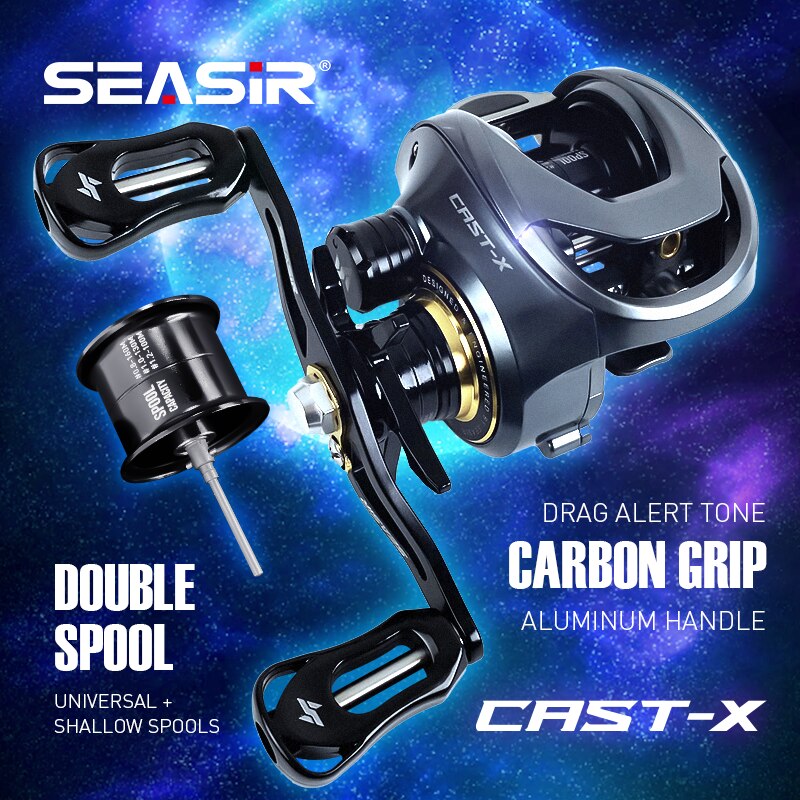 بكرة صيد الطعم SEASIR Cast-X 7 - مراجعة Kastking Reel Zephyr وسعره