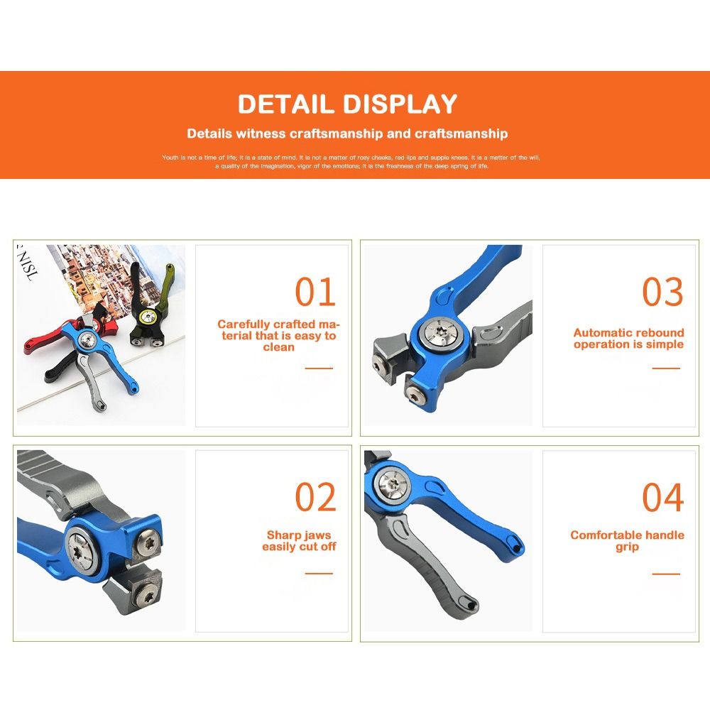 سبائك الألومنيوم كماشة الصيد م - مراجعة Fishing Line Cutter وسعره