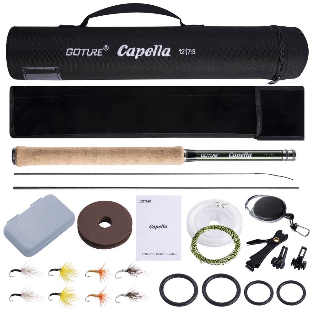 Goture Tenkara يطير الصيد رود  - مراجعة Saltwater Line وسعره