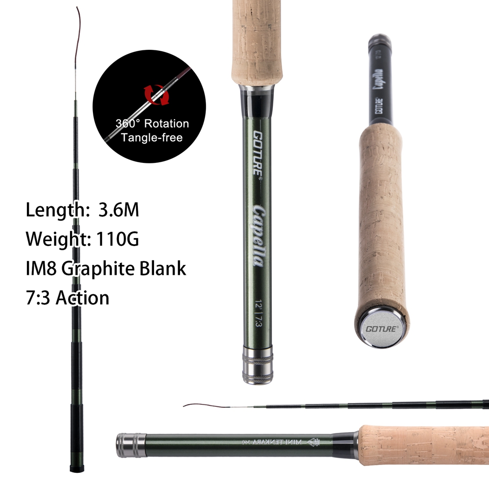 Goture Tenkara يطير الصيد رود  - مراجعة Saltwater Line وسعره